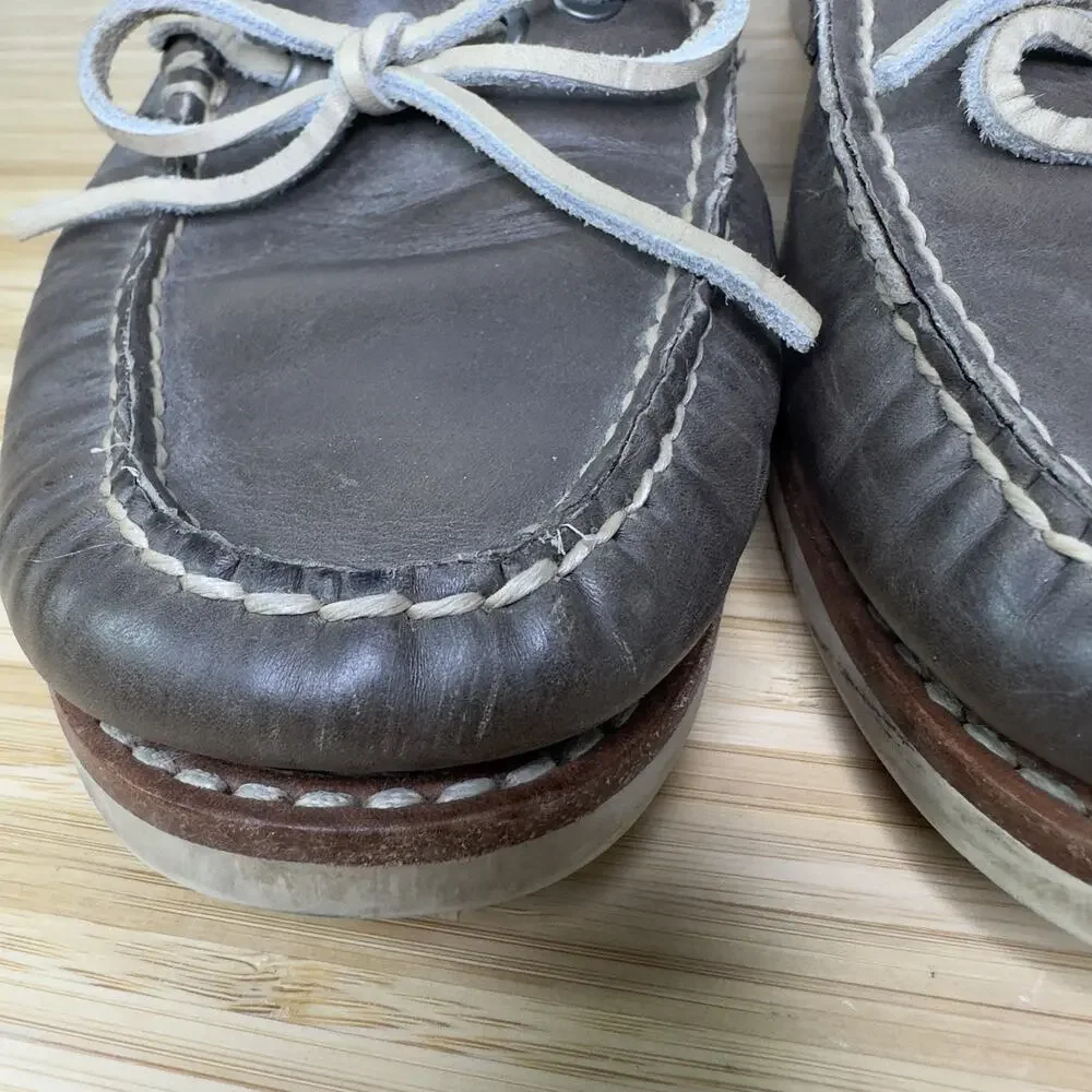 Frye‎ Sully Tie Shoes Mens Size 8.5 Leather Boat Casual Loafers Deck Moccasin